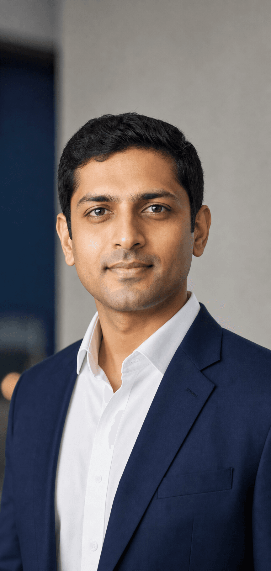 AI-generated corporate portrait representing Parth Kulkarni